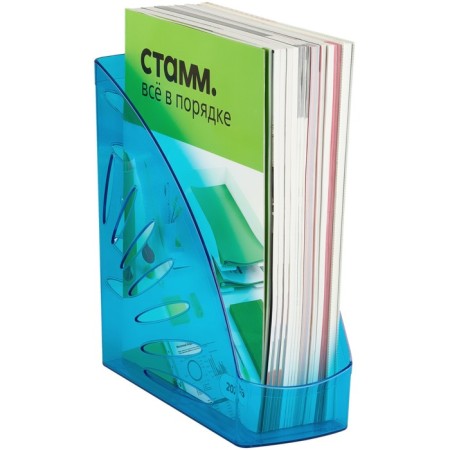 Paper tray Vertical Istanm Tropic, tinted blue, width 110mm-3