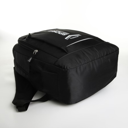 Youth backpack with a zipper, 4 pockets, black color-4