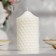 Candle-cylinder wedding "Kame", white, 6 × 11 cm