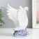 Souvenir Ceramics "Swan with spread wings, with flowers" 18 cm