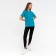 Women's T -shirt Minaku: Basic Line, Aquamarine color, size 44