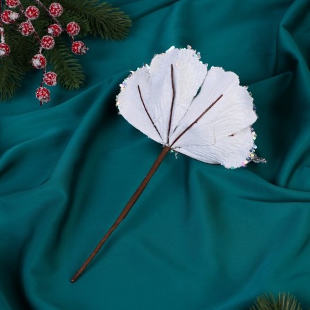 Decor "Snow Flower" 16x20 cm, silver-2