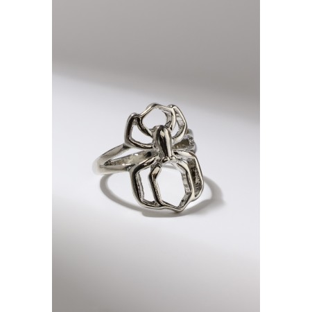 Ring "Mood" Spider, color silver, dimensionless-2