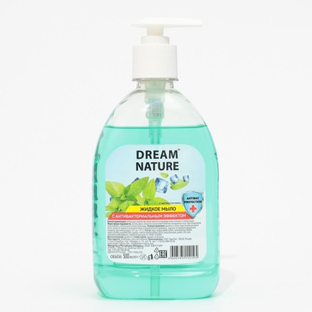 Dream Nature liquid soap with the antibacterial effect of "mint", 500 ml