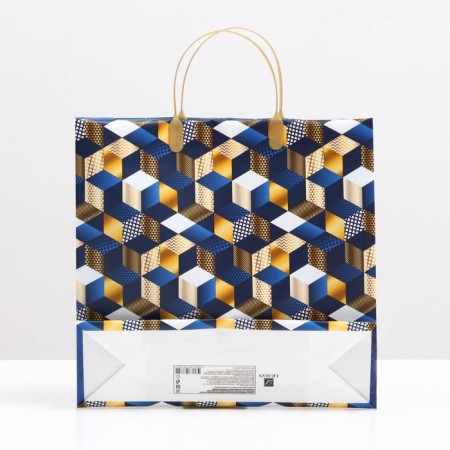 Package "Geometry on Blue", soft plastic, 29 x 30 cm, 100 μm-1