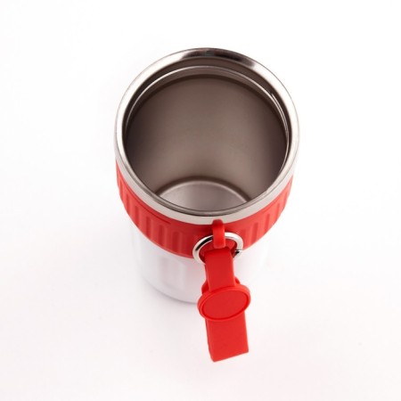 Thermal circle, 400 ml, New Design, retains heat up to 8 hours, red-4