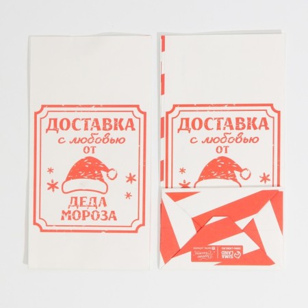 Package without pens "Delivery with love", 10 x 19.3 x 7 cm, New Year-6