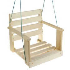 Suspended chair, wooden 50x50x50 cm