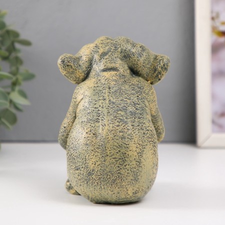 Figure "Little Garden Troll" height 13 cm, width 11.5 cm, length 9.5 cm.-4