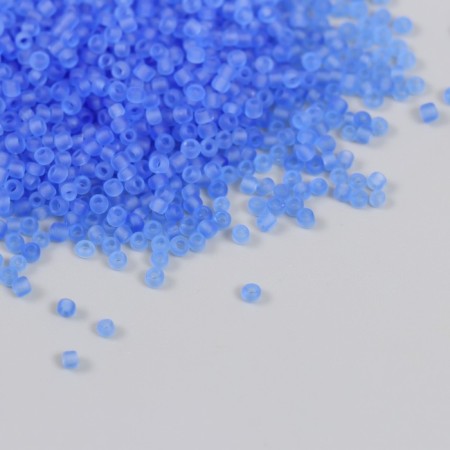 Glass beads 12/0 "cobalt" translucent matte 450 grams
