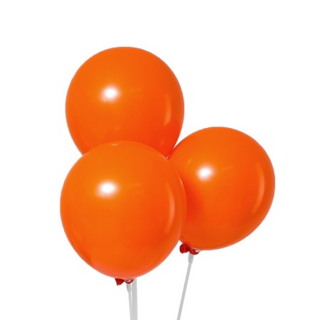 Latex ball 12 ", pastel, set 50 pcs., Orange color