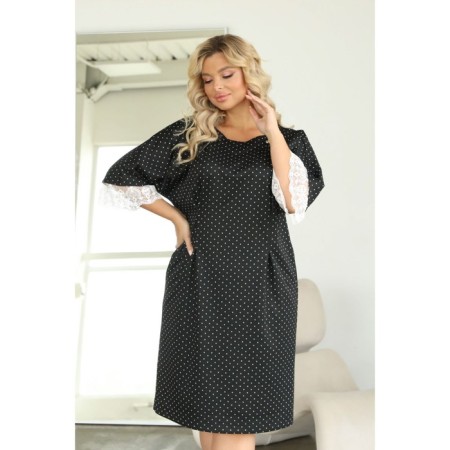 Female dress, size 52, black color-7