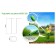 Builder for flowers, d = 40 cm, h = 120 cm, leg d = 1 cm, metal, green