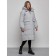 Coat insulated winter female, size 54, color gray