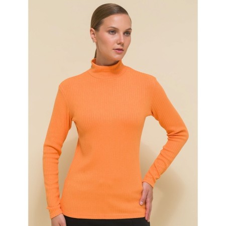 Women's turtleneck, size 48, orange color-1