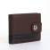 Male purse on a magnet, brown color