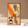 Gift set 5V1 "Relief": feathers of orange, ink, print, wax