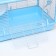 A cage for rodents with a plastic fortification of 47 x 30 x 32 cm, blue