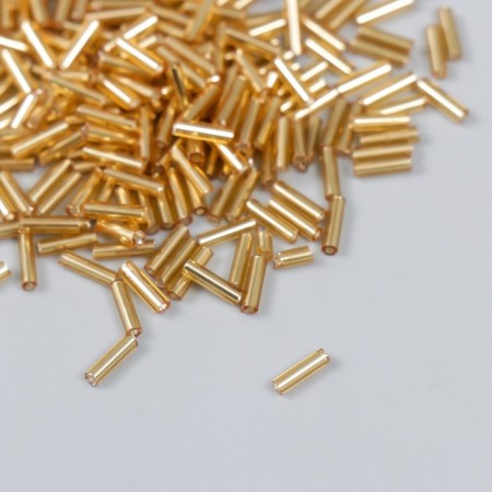Beads "Zlatka" Glass 10 g, size 3 ", 6 mm, No. 0022 gold 93" 78544