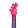 Musical guitar, sound, light, pink color