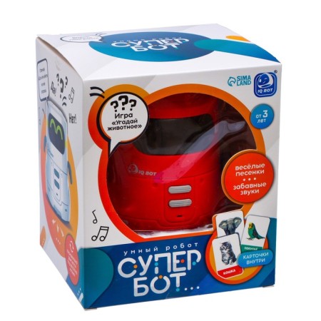 Interactive robot "Super Bot", Russian voiceing, light effects, red color-4