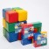 A set of colored cubes, 20 pieces, 4 × 4 cm