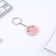 Acrylic key -keychain "Young beautiful", 7 x 12.5 cm