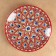 Largan Rishtan ceramics "Patterns", 32 cm, red