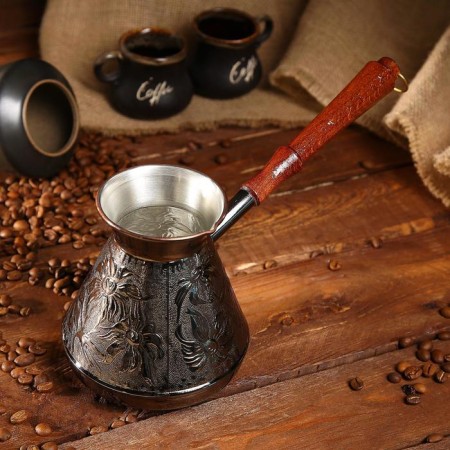 Turk for coffee Copper "Chamomile", 0.85 liters