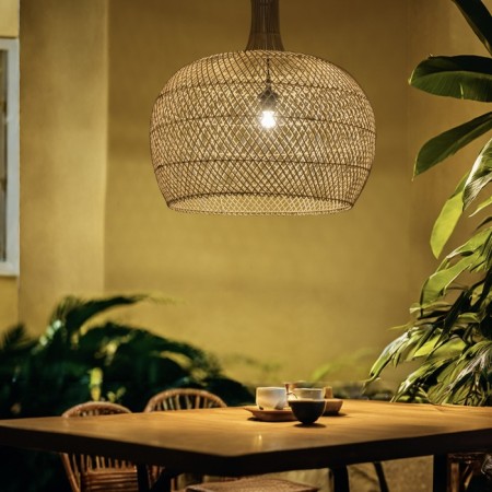 Ceiling Lamp from Rotan "Eric" 1x120W, E27, 63x63x60 cm