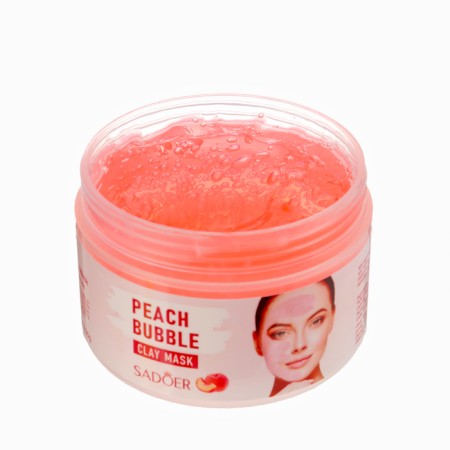 Bubble pink face mask, oxygen with peach, deep cleansing and moisturizing, 100 g-2