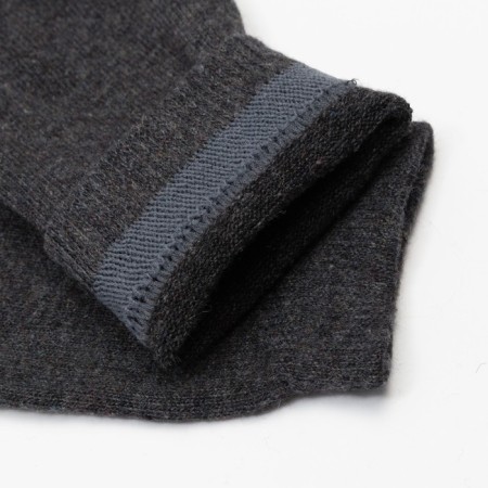 Male wool socks, dark gray color, size 43-46-2