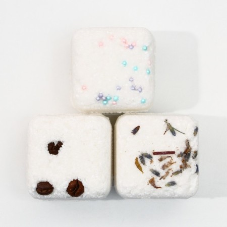 Gift set of cosmetics “Since March 8!”, Bath bombs with additives of 3 x 70 g, pure happiness-1