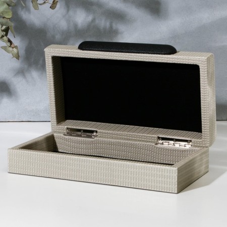 The box for jewelry "minimalism" eco -leather, set of 2 pcs.-9