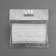 Curtain tape, organza, 4 cm, 10 ± 1 m, transparent/white color