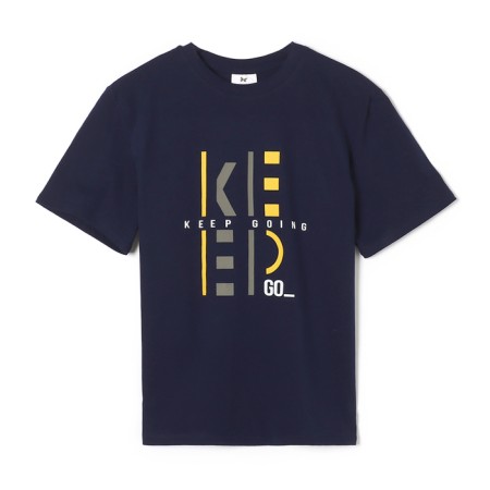 Male T-shirt "Keep", Dark blue color, size 54