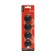 Magnets for boards 40 mm, 4 pieces, globus black, in a cardboard blister