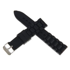Solomon watch strap, 20 mm, silicone, L-19 cm, black