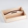 Kashpo wooden with a curly handle 27.5x20x5 cm, natural color