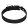 Two -layer collar with a swivel 55 x 2.5 cm, polyester, black
