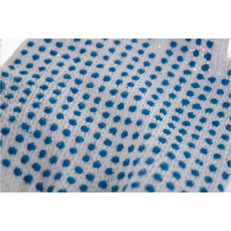 Workers, x/b gloves, knitting class 7, with PVC dots, white-3