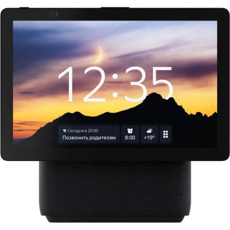 Smart column "Yandex Station Duo Max", Voice Assistant Alice, 60W, with a display, black-1