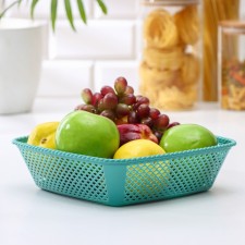 Vase for bread and fruits of the Dolyana Ralph, square, 23.5 × 6.5 cm, color mix