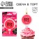 Candle for the cake "Today is again 18", 6.5 x 9 cm.