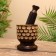 Stupa and pestle "inflorescence" tree 10x10x13.5 cm