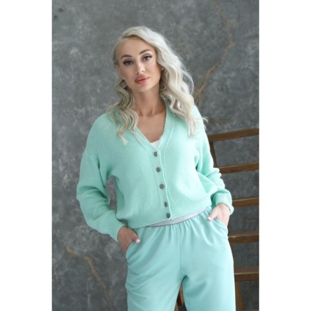 Cardigan female, size 46, mint color-3