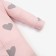 Combineson crumb I “hearts”, height 80-86 cm, pink color