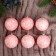 Set of balls plastic D-6 cm, 6 pcs "Shining flakes" pink