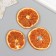 Decor for creativity "Dried oranges" Orange color, 5 cm (set 3 pcs)