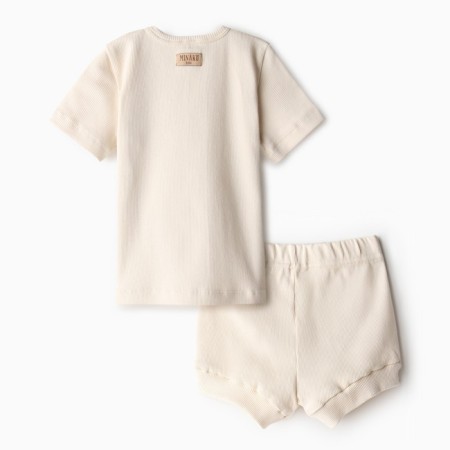 Kit for children (T-shirt and shorts) minku, dairy color, height 80-86 cm-12